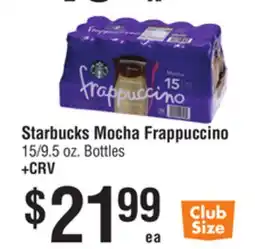 Smart & Final Starbucks Mocha Frappuccino offer