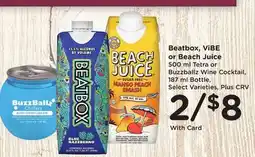 Ralphs Beatbox, ViBE or Beach Juice offer