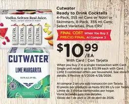 Ralphs Cutwater Ready to Drink Cocktails offer