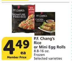 Vons P. F. Chang's Rice or Mini Egg Rolls offer