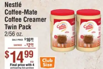 Smart & Final Nestlé Coffee-Mate Coffee Creamer Twin Pack offer