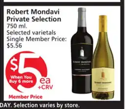 Vons Robert Mondavi Private Selection offer