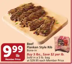 Vons Beef Flanken Style Rib offer