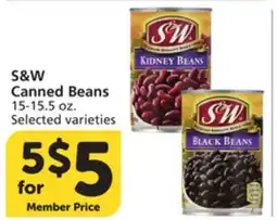 Vons S&W Canned Beans offer