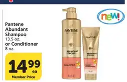 Vons Pantene Abundant Shampoo 13.5 oz. or Conditioner 8 oz offer