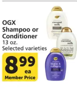 Vons OGX Shampoo or Conditioner offer