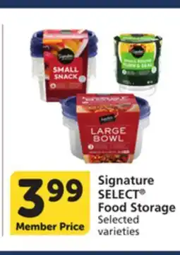 Vons Signature SELECT Food Storage offer