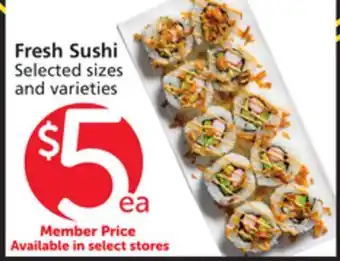 Vons Fresh Sushi offer