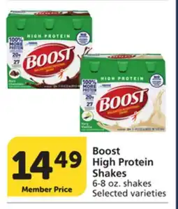 Vons Boost High Protein Shakes offer