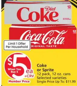 Vons Coke or Sprite offer