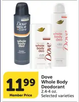 Vons Dove Whole Body Deodorant offer