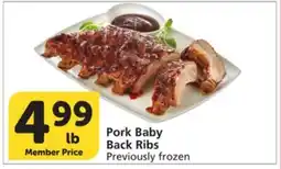 Vons Pork Baby Back Ribs offer