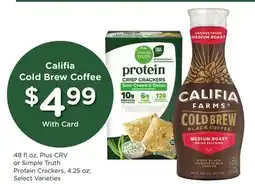 Ralphs Califia Cold Brew Coffee offer