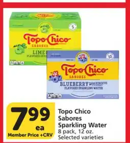 Vons Topo Chico Sabores Sparkling Water offer