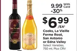 Ralphs Cooks, La Vieille Ferme Rosé, San Antonio or Edna Valley offer