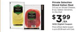 Ralphs Private Selection Sliced Italian Meat offer