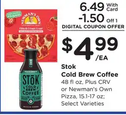 Ralphs Stok Cold Brew Coffee offer