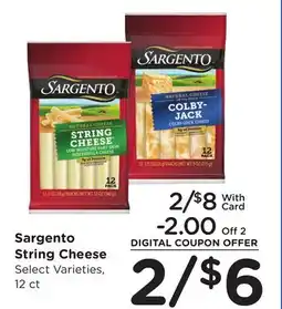 Ralphs Sargento String Cheese offer