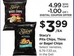 Ralphs Stacy's Pita Chips, Thins or Bagel Chips offer