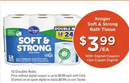 Ralphs Kroger Soft & Strong Bath Tissue offer