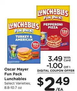 Ralphs Oscar Mayer Fun Pack Lunchables offer