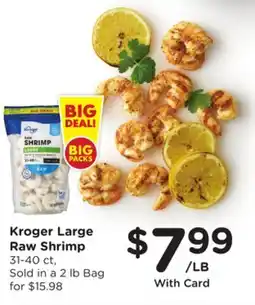 Ralphs Kroger Large Raw Shrimp offer