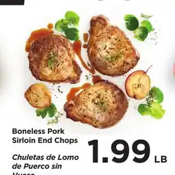 Food 4 Less Boneless Pork Sirloin End Chops offer
