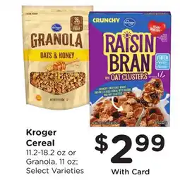 Ralphs Kroger Cereal offer