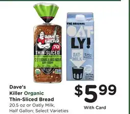 Ralphs Dave's Killer Organic Thin-Sliced Bread offer