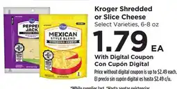 Food 4 Less Kroger Shredded or Slice Cheese offer