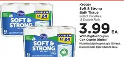 Food 4 Less Kroger Soft & Strong Bath Tissue offer