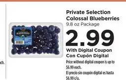 Food 4 Less Private Selection Colossal Blueberries offer