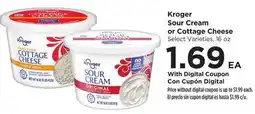 Food 4 Less Kroger Sour Cream or Cottage Cheese offer