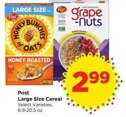 Food 4 Less Post Large Size Cereal offer