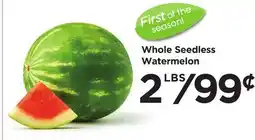 Food 4 Less Whole Seedless Watermelon offer