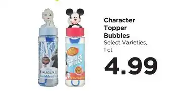 Food 4 Less Character Topper Bubbles offer