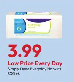 Stater Bros Simply Done Everyday Napkins offer