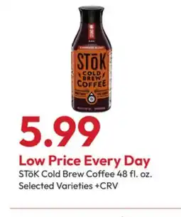 Stater Bros STōK Cold Brew Coffee offer