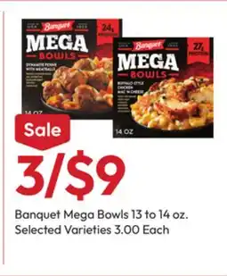 Stater Bros Banquet Mega Bowls offer