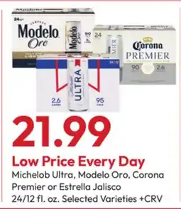 Stater Bros Michelob Ultra, Modelo Oro, Corona Premier or Estrella Jalisco offer