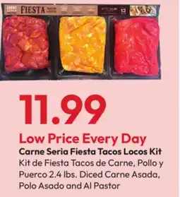 Stater Bros Carne Seria Fiesta Tacos Locos Kit offer