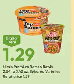 Stater Bros Nissin Premium Ramen Bowls offer