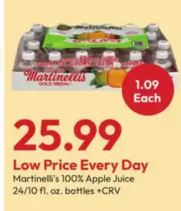 Stater Bros Martinelli's 100% Apple Juice offer