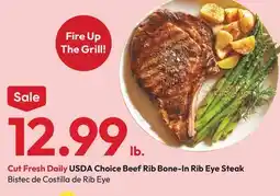 Stater Bros USDA Choice Bone-In Rib Eye Steak offer