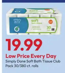 Stater Bros Simply Done Soft Bath Tissue offer
