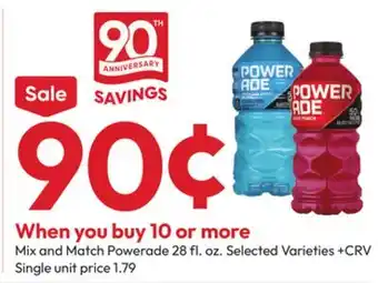 Stater Bros Powerade offer
