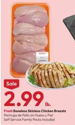 Stater Bros Fresh Boneless Skinless Chicken Breasts offer