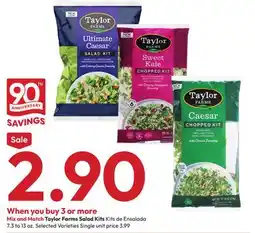 Stater Bros Taylor Farms Salad Kits offer