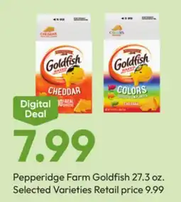 Stater Bros Pepperidge Farm Goldfish offer
