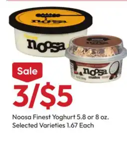 Stater Bros Noosa Finest Yoghurt offer